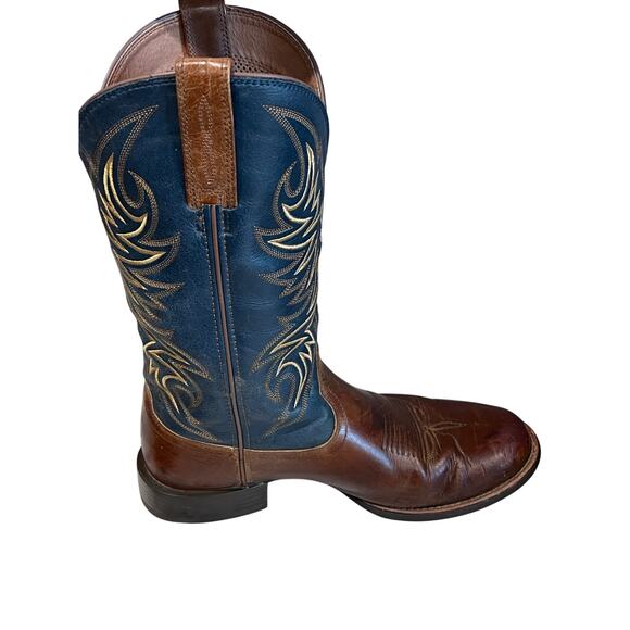 Ariat Circuit Fargo Western Boots Mens 11D Broad Square Toe Brown Blue